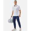 imageTACVASEN Mens Lightweight Athletic Joggers with Zipper Pockets Quick Dry Track Pants for Men Gym Sweatpants Workout GolfNavy Blue