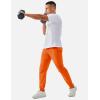 imageTACVASEN Mens Lightweight Athletic Joggers with Zipper Pockets Quick Dry Track Pants for Men Gym Sweatpants Workout GolfOrange