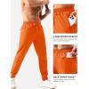 imageTACVASEN Mens Lightweight Athletic Joggers with Zipper Pockets Quick Dry Track Pants for Men Gym Sweatpants Workout GolfOrange
