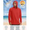 imageTACVASEN Mens Sun Protection Shirts UPF 50 Rash Guard for Men Long Sleeve Lightweight SPF UV Hoodie Swimming Hiking10 Tomato Red