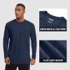 imageTACVASEN Mens Sun Shirt UPF 50 Long Sleeve UV Protection Lightweight Rash Guard Swim Shirt Quick Dry Fishing TShirt06navy
