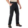 imageTACVASEN Mens Water Resistant Hiking Pants All Seasons Quick Dry Working Cargo PantsBlack
