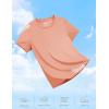 imageTACVASEN Short Sleeve Shirts for Women Athletic Workout Tops UPF 50 Sun Protection Quick Dry Running TShirtsApricot