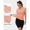 imageTACVASEN Short Sleeve Shirts for Women Athletic Workout Tops UPF 50 Sun Protection Quick Dry Running TShirtsApricot