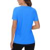 imageTACVASEN Short Sleeve Shirts for Women Athletic Workout Tops UPF 50 Sun Protection Quick Dry Running TShirtsAzure