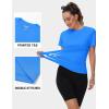 imageTACVASEN Short Sleeve Shirts for Women Athletic Workout Tops UPF 50 Sun Protection Quick Dry Running TShirtsAzure