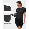 imageTACVASEN Short Sleeve Shirts for Women Athletic Workout Tops UPF 50 Sun Protection Quick Dry Running TShirtsBlack