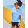 imageTACVASEN Short Sleeve Shirts for Women Athletic Workout Tops UPF 50 Sun Protection Quick Dry Running TShirtsBlue