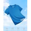 imageTACVASEN Short Sleeve Shirts for Women Athletic Workout Tops UPF 50 Sun Protection Quick Dry Running TShirtsBlue Green