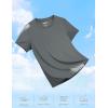 imageTACVASEN Short Sleeve Shirts for Women Athletic Workout Tops UPF 50 Sun Protection Quick Dry Running TShirtsDark Grey