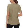 imageTACVASEN Short Sleeve Shirts for Women Athletic Workout Tops UPF 50 Sun Protection Quick Dry Running TShirtsDgreen