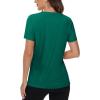 imageTACVASEN Short Sleeve Shirts for Women Athletic Workout Tops UPF 50 Sun Protection Quick Dry Running TShirtsEgreen