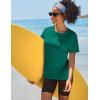 imageTACVASEN Short Sleeve Shirts for Women Athletic Workout Tops UPF 50 Sun Protection Quick Dry Running TShirtsEgreen