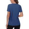 imageTACVASEN Short Sleeve Shirts for Women Athletic Workout Tops UPF 50 Sun Protection Quick Dry Running TShirtsGrey Blue