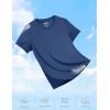 imageTACVASEN Short Sleeve Shirts for Women Athletic Workout Tops UPF 50 Sun Protection Quick Dry Running TShirtsGrey Blue