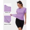 imageTACVASEN Short Sleeve Shirts for Women Athletic Workout Tops UPF 50 Sun Protection Quick Dry Running TShirtsGrey Purple