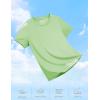 imageTACVASEN Short Sleeve Shirts for Women Athletic Workout Tops UPF 50 Sun Protection Quick Dry Running TShirtsLight Green
