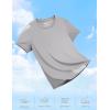 imageTACVASEN Short Sleeve Shirts for Women Athletic Workout Tops UPF 50 Sun Protection Quick Dry Running TShirtsLight Grey