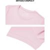 imageTACVASEN Short Sleeve Shirts for Women Athletic Workout Tops UPF 50 Sun Protection Quick Dry Running TShirtsLight Pink