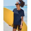 imageTACVASEN Short Sleeve Shirts for Women Athletic Workout Tops UPF 50 Sun Protection Quick Dry Running TShirtsNavy