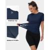 imageTACVASEN Short Sleeve Shirts for Women Athletic Workout Tops UPF 50 Sun Protection Quick Dry Running TShirtsNavy