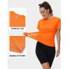 imageTACVASEN Short Sleeve Shirts for Women Athletic Workout Tops UPF 50 Sun Protection Quick Dry Running TShirtsOrange