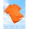 imageTACVASEN Short Sleeve Shirts for Women Athletic Workout Tops UPF 50 Sun Protection Quick Dry Running TShirtsOrange