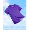 imageTACVASEN Short Sleeve Shirts for Women Athletic Workout Tops UPF 50 Sun Protection Quick Dry Running TShirtsPurple