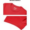 imageTACVASEN Short Sleeve Shirts for Women Athletic Workout Tops UPF 50 Sun Protection Quick Dry Running TShirtsTomato Red