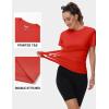 imageTACVASEN Short Sleeve Shirts for Women Athletic Workout Tops UPF 50 Sun Protection Quick Dry Running TShirtsTomato Red