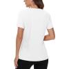imageTACVASEN Short Sleeve Shirts for Women Athletic Workout Tops UPF 50 Sun Protection Quick Dry Running TShirtsWhite