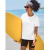 imageTACVASEN Short Sleeve Shirts for Women Athletic Workout Tops UPF 50 Sun Protection Quick Dry Running TShirtsWhite