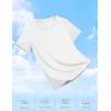 imageTACVASEN Short Sleeve Shirts for Women Athletic Workout Tops UPF 50 Sun Protection Quick Dry Running TShirtsWhite