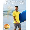 imageTACVASEN Swim Shirts for Men Rash Guard SPF Short Sleeve Sun TShirt UPF 50 Quick Dry Lightweight Fishing Water Shirt01yellow
