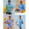 imageTACVASEN Swim Shirts for Men Rash Guard SPF Short Sleeve Sun TShirt UPF 50 Quick Dry Lightweight Fishing Water Shirt01yellow