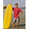 imageTACVASEN Swim Shirts for Men Rash Guard SPF Short Sleeve Sun TShirt UPF 50 Quick Dry Lightweight Fishing Water Shirt02tomato Red
