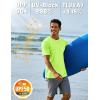 imageTACVASEN Swim Shirts for Men Rash Guard SPF Short Sleeve Sun TShirt UPF 50 Quick Dry Lightweight Fishing Water Shirt03flgreen