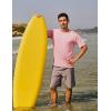 imageTACVASEN Swim Shirts for Men Rash Guard SPF Short Sleeve Sun TShirt UPF 50 Quick Dry Lightweight Fishing Water Shirt04grey Pink