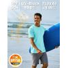 imageTACVASEN Swim Shirts for Men Rash Guard SPF Short Sleeve Sun TShirt UPF 50 Quick Dry Lightweight Fishing Water Shirt05lake Blue