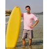 imageTACVASEN Swim Shirts for Men Rash Guard SPF Short Sleeve Sun TShirt UPF 50 Quick Dry Lightweight Fishing Water Shirt06pink