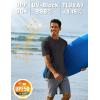 imageTACVASEN Swim Shirts for Men Rash Guard SPF Short Sleeve Sun TShirt UPF 50 Quick Dry Lightweight Fishing Water Shirt07black