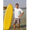 imageTACVASEN Swim Shirts for Men Rash Guard SPF Short Sleeve Sun TShirt UPF 50 Quick Dry Lightweight Fishing Water Shirt08white