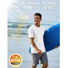 imageTACVASEN Swim Shirts for Men Rash Guard SPF Short Sleeve Sun TShirt UPF 50 Quick Dry Lightweight Fishing Water Shirt08white