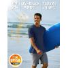 imageTACVASEN Swim Shirts for Men Rash Guard SPF Short Sleeve Sun TShirt UPF 50 Quick Dry Lightweight Fishing Water Shirt09navy