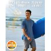 imageTACVASEN Swim Shirts for Men Rash Guard SPF Short Sleeve Sun TShirt UPF 50 Quick Dry Lightweight Fishing Water Shirt10blue Grey