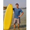 imageTACVASEN Swim Shirts for Men Rash Guard SPF Short Sleeve Sun TShirt UPF 50 Quick Dry Lightweight Fishing Water Shirt10blue Grey