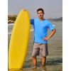 imageTACVASEN Swim Shirts for Men Rash Guard SPF Short Sleeve Sun TShirt UPF 50 Quick Dry Lightweight Fishing Water Shirt11azure