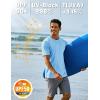 imageTACVASEN Swim Shirts for Men Rash Guard SPF Short Sleeve Sun TShirt UPF 50 Quick Dry Lightweight Fishing Water Shirt12blue