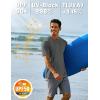imageTACVASEN Swim Shirts for Men Rash Guard SPF Short Sleeve Sun TShirt UPF 50 Quick Dry Lightweight Fishing Water Shirt13dark Grey