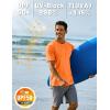 imageTACVASEN Swim Shirts for Men Rash Guard SPF Short Sleeve Sun TShirt UPF 50 Quick Dry Lightweight Fishing Water Shirt15orange